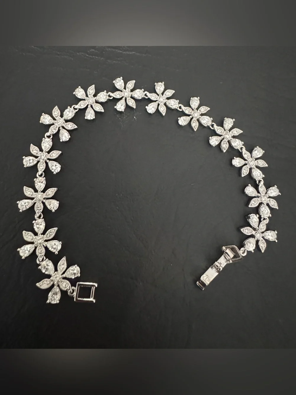 New Nadri Floral Crystal Bracelet